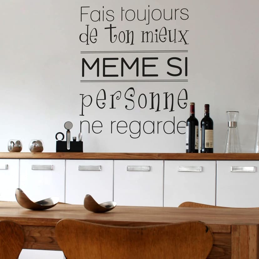 Adesivo murale - Fais toujours de ton mieux...