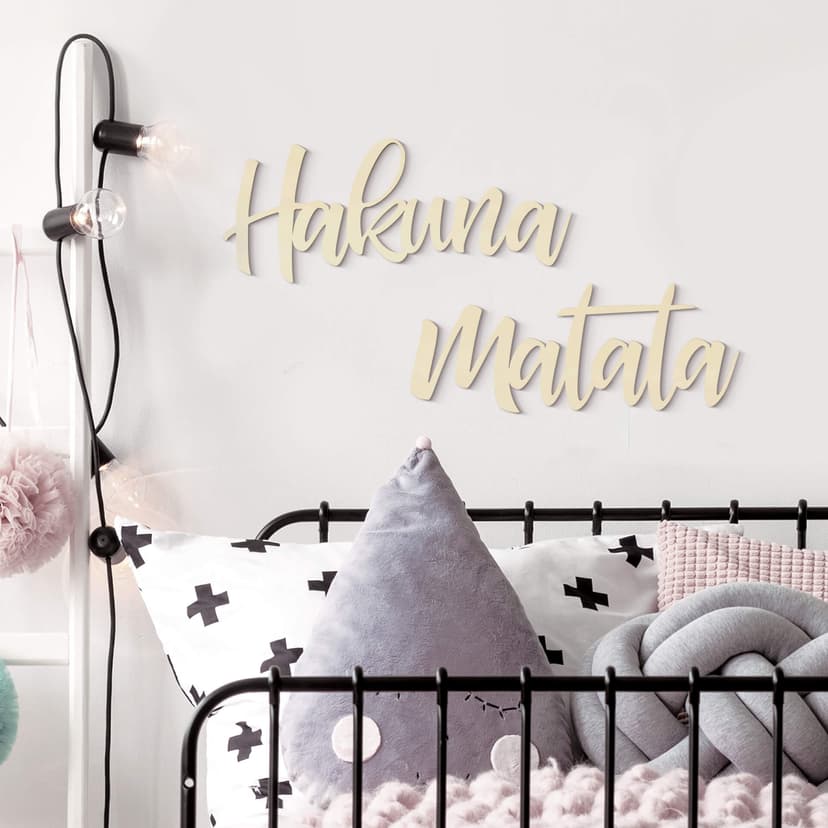 Scritta in legno - Hakuna Matata - pioppo