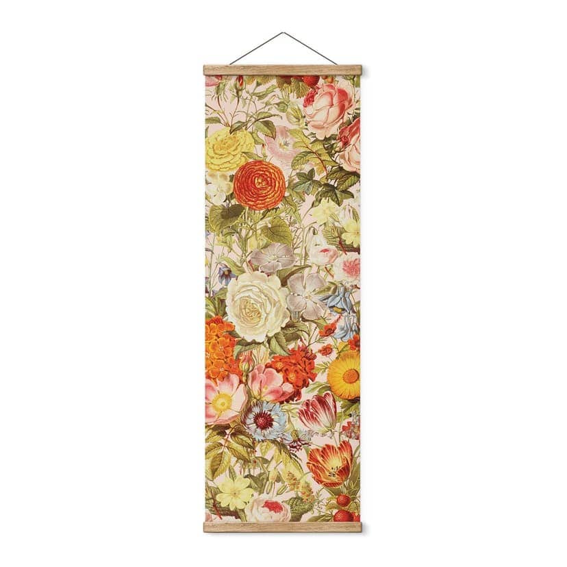 Stampe su tessuto Collage di fiori colorati - Frida Floral Studio - Panorama