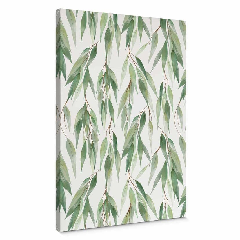 Stampa su tela Rami con foglie verdi - UN Designs