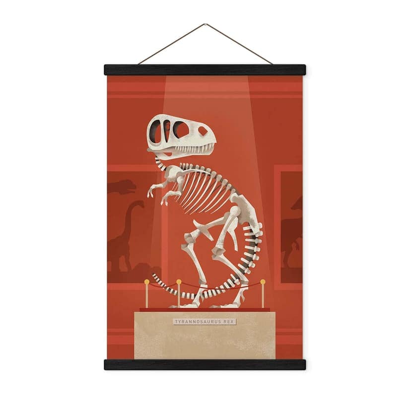 Poster tessile Braun - T-Rex