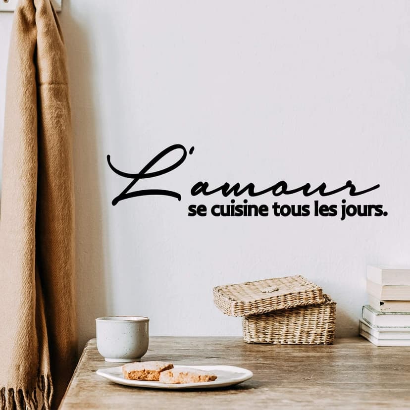 Adesivo murale - L'amour se cuisine tous les jours
