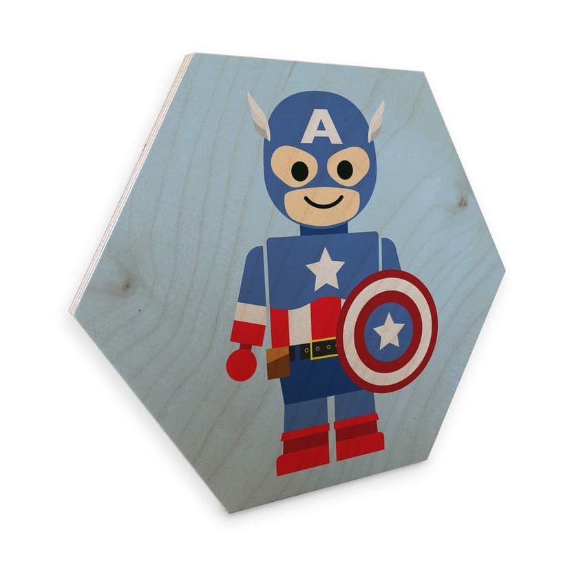 Esagoni legno Gomes - Captain America