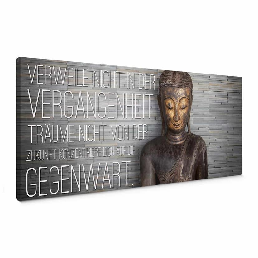 Leinwandbild Verweile nicht in der Vergangenheit..
