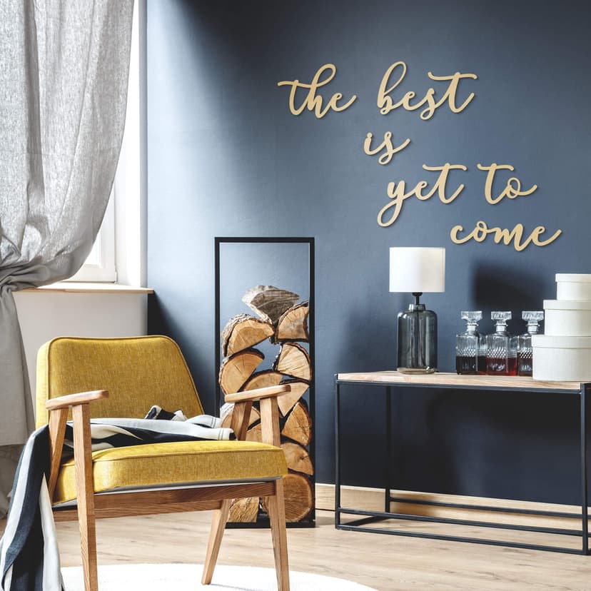 Scritta in legno - The best is yet to come