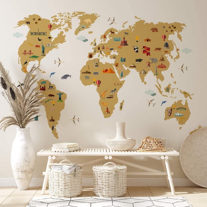 Adesivo mappamondo - Travel the World
