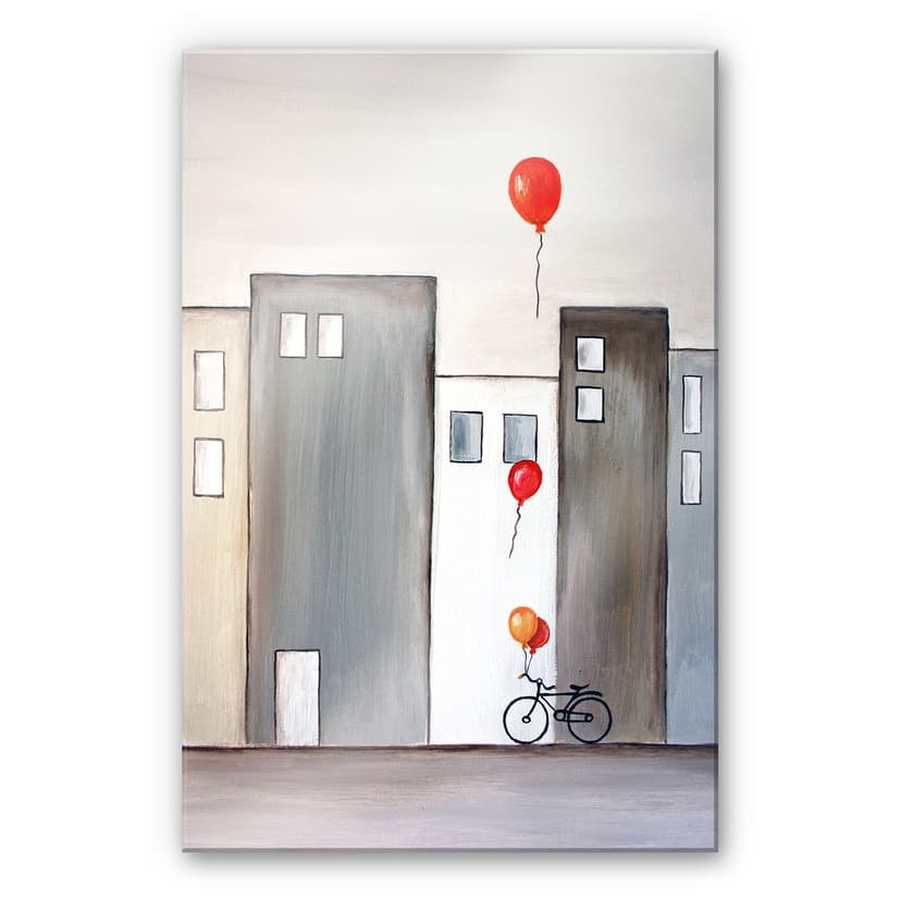 Stampa su vetro acrilico Melz - Il venditore di palloncini