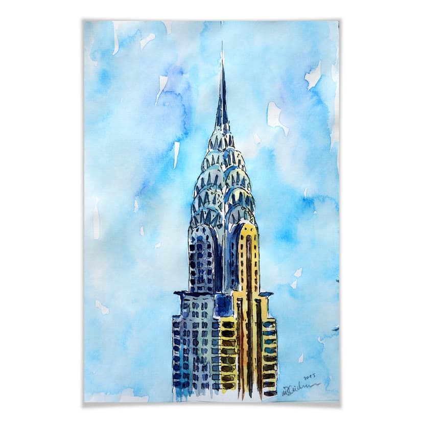 Poster Bleichner - Il grattacielo Chrysler a New York City