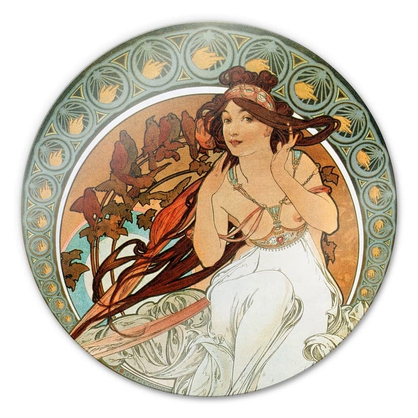 Mucha - Le quattro arti: la musica - tondo
