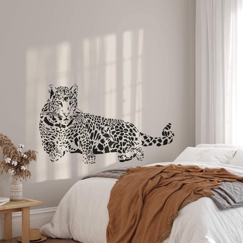 Adesivo murale - Leopardo sdraiato