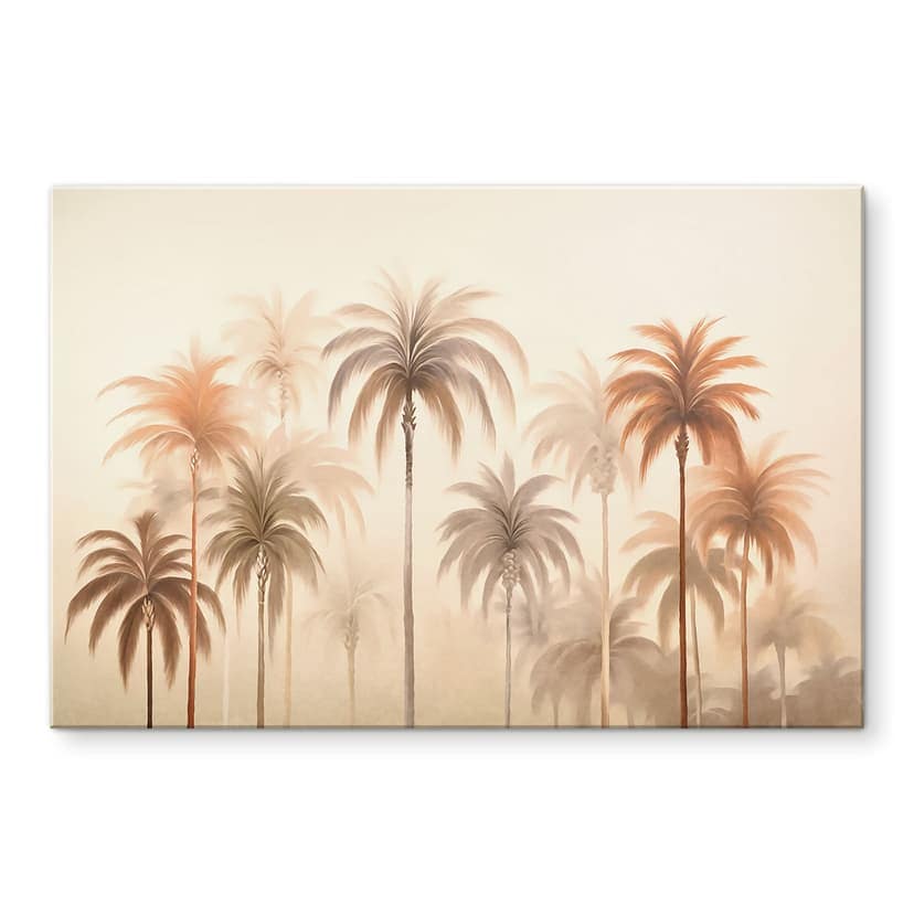 Stampa su vetro acrilico Paesaggio tropicale con palme - Haase