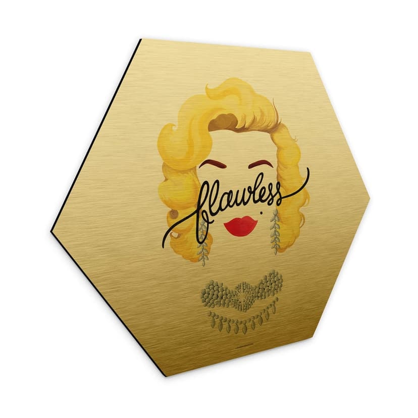 Esagono in Alu-Dibond Tohmé - Flawless Marilyn