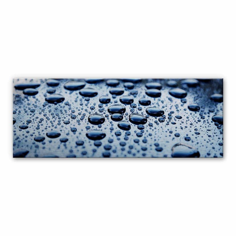 Stampa su Alu-Dibond - Gocce d'acqua - Panorama