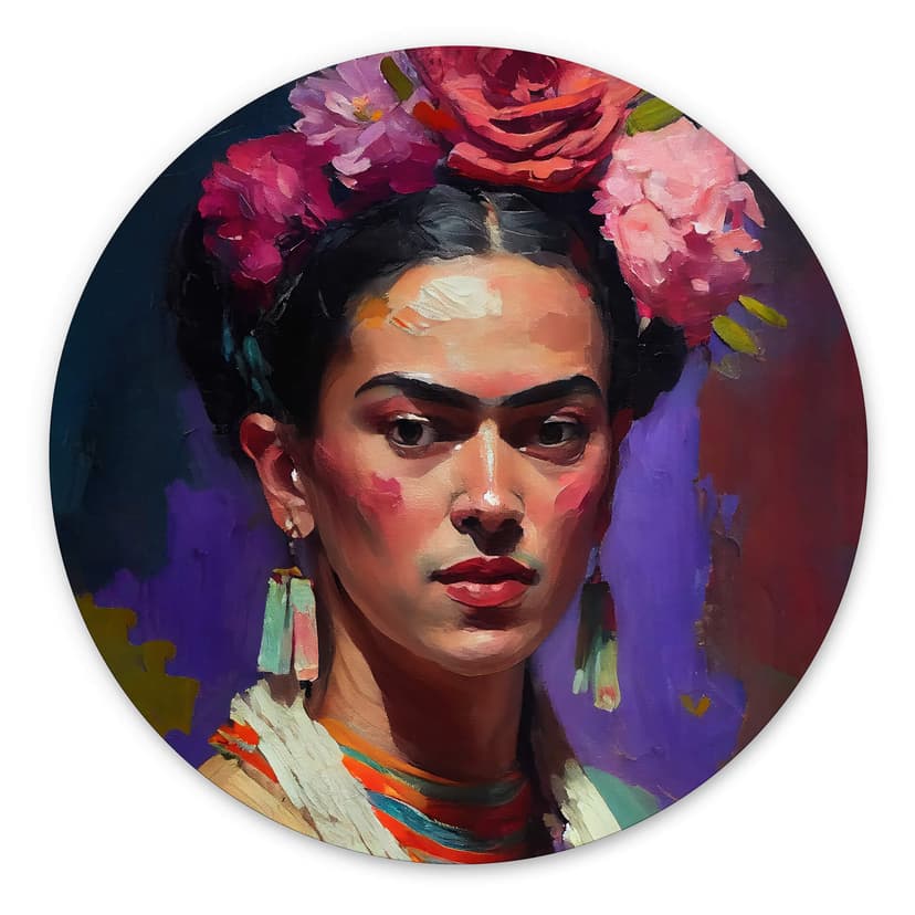 Cerchio a muro Treechild - Portrait of Frida Kahlo