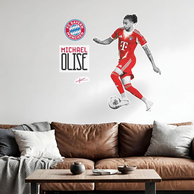 Adesivo murale del giocatore del FC Bayern Michael Olise 2025/26