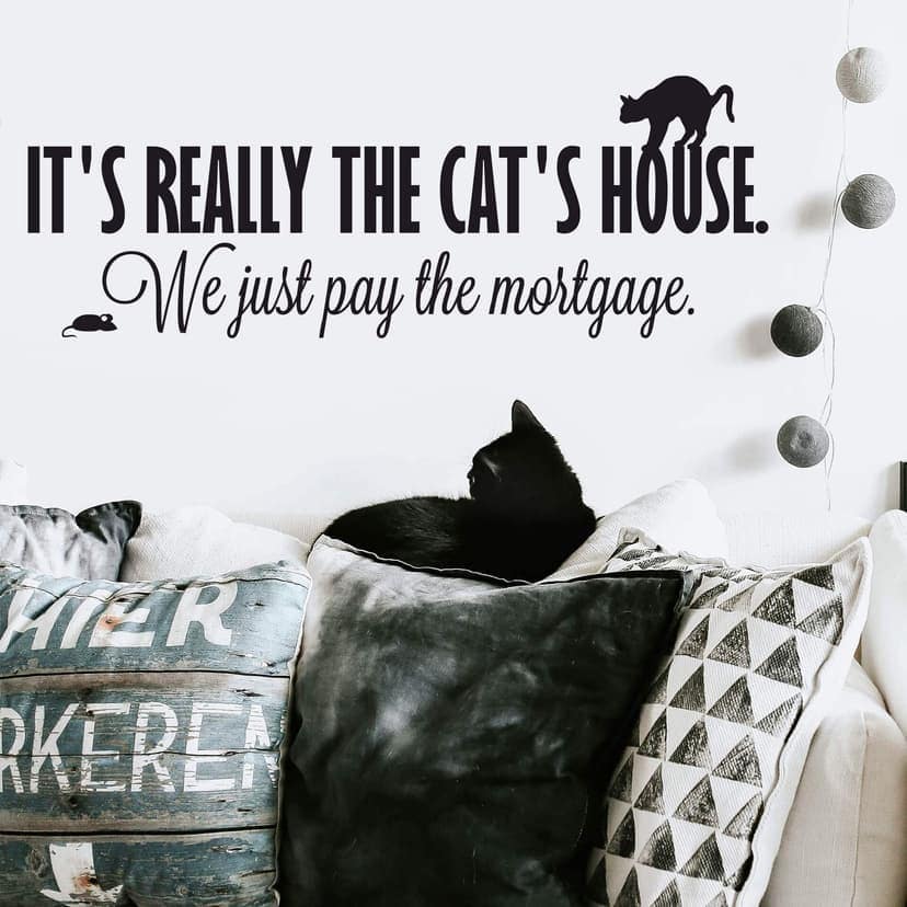 Adesivo murale - It's really the cat's house...