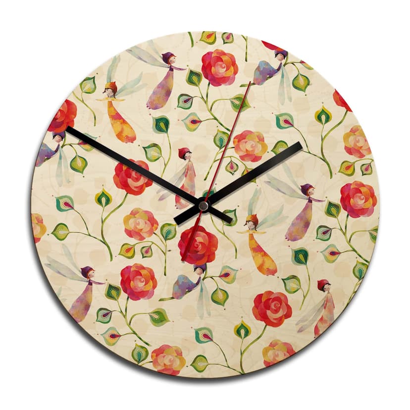 Orologio in legno Blanz - Rose