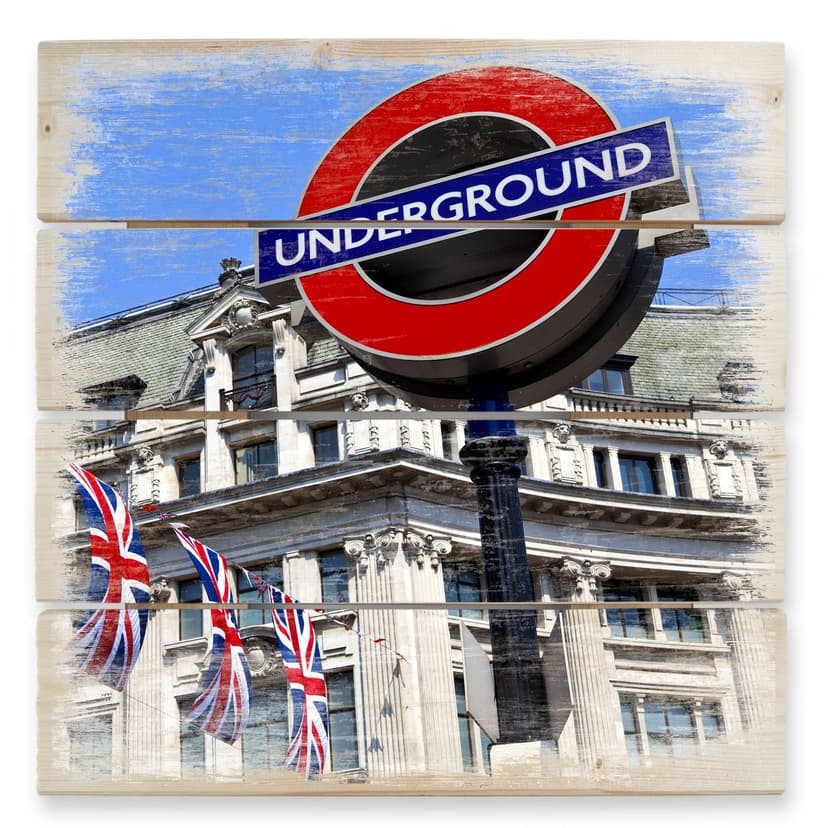 Stampa su legno - Metropolitana di Londra