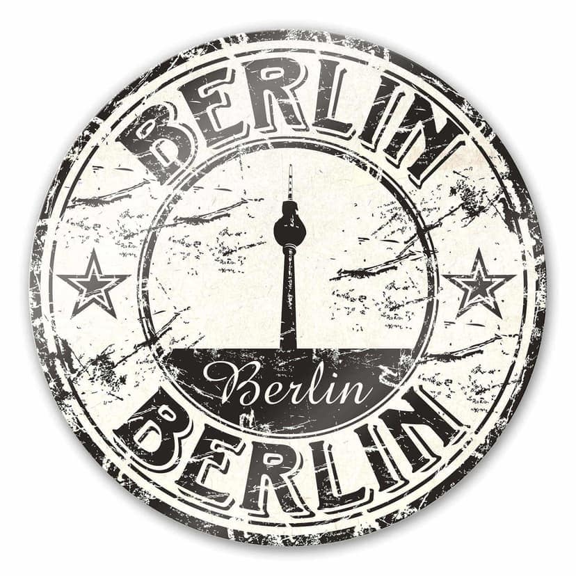 Timbro postale di Berlino - tondo