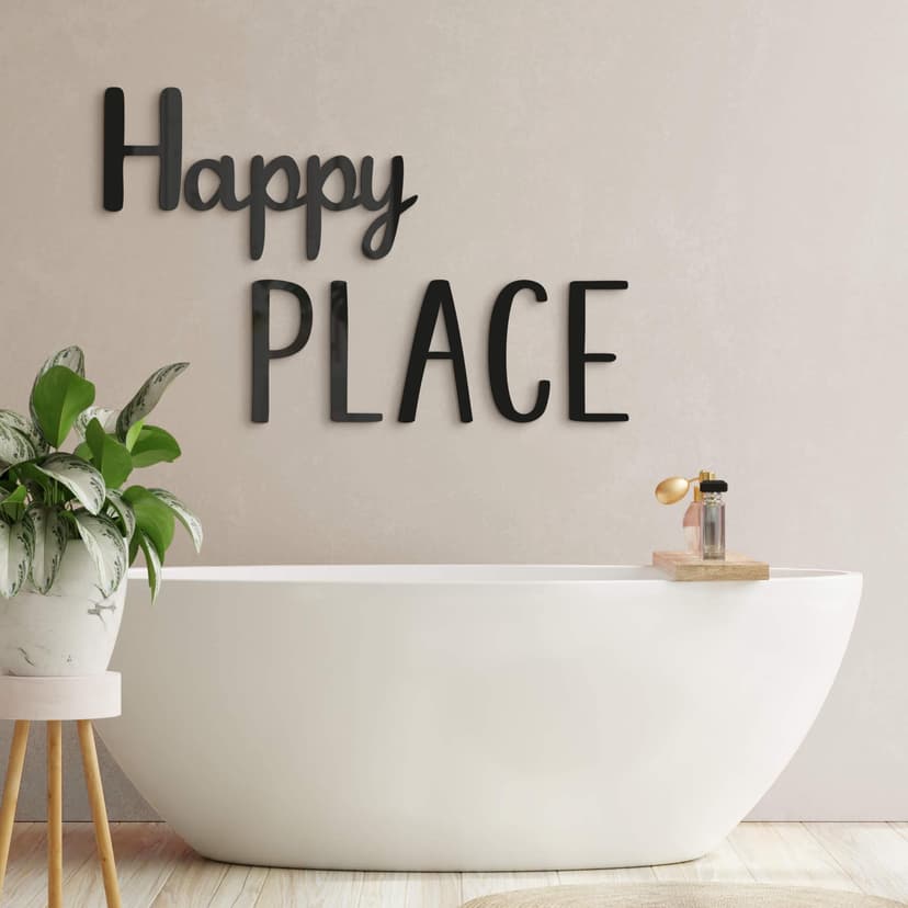 Decoro in acrilico Happy Place