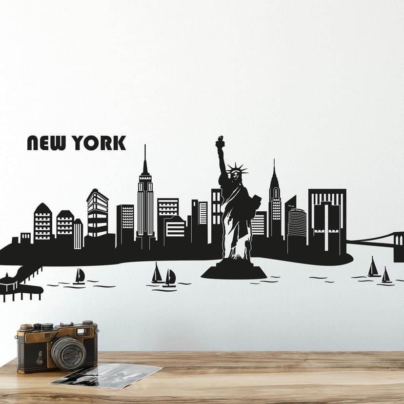 Adesivo murale - Profilo di New York 2