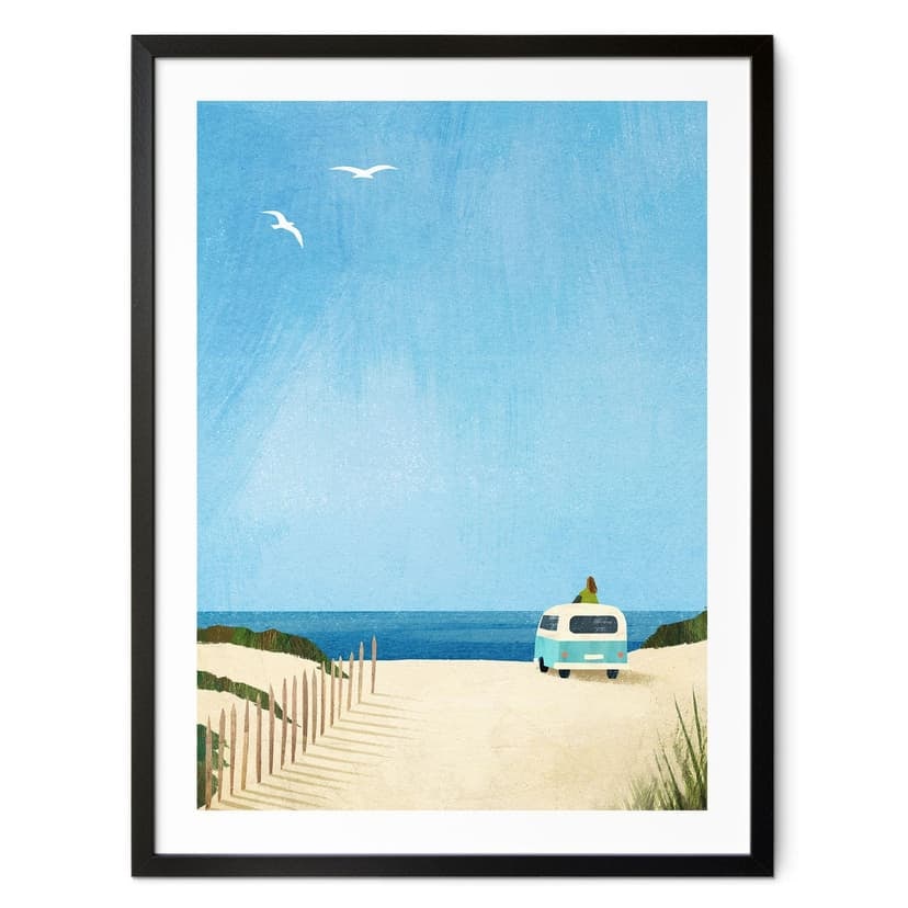 Poster Vita in furgone - vacanza al mare - Rivers