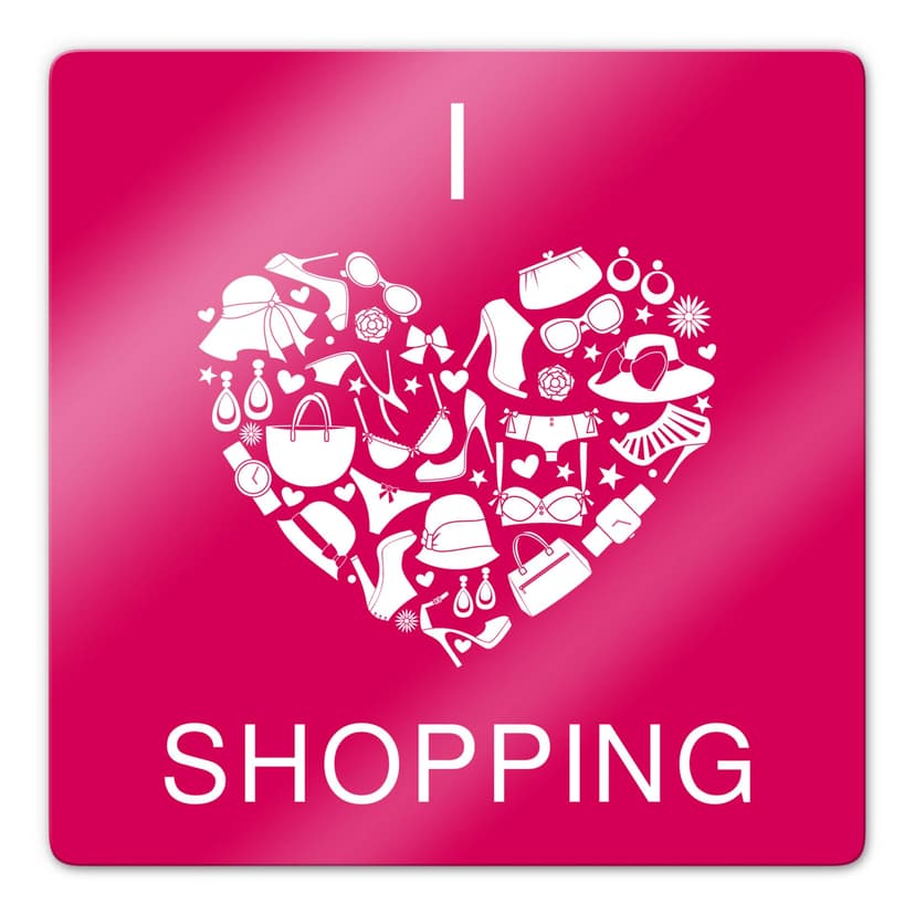 I love shopping - quadrato
