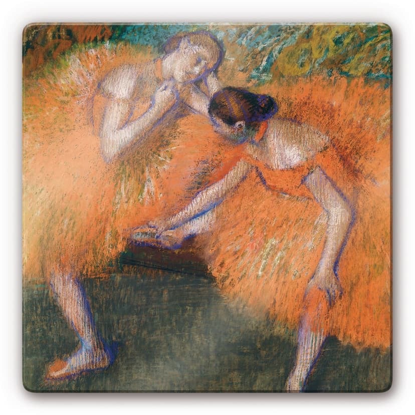 Stampa su vetro - Degas - Due ballerine