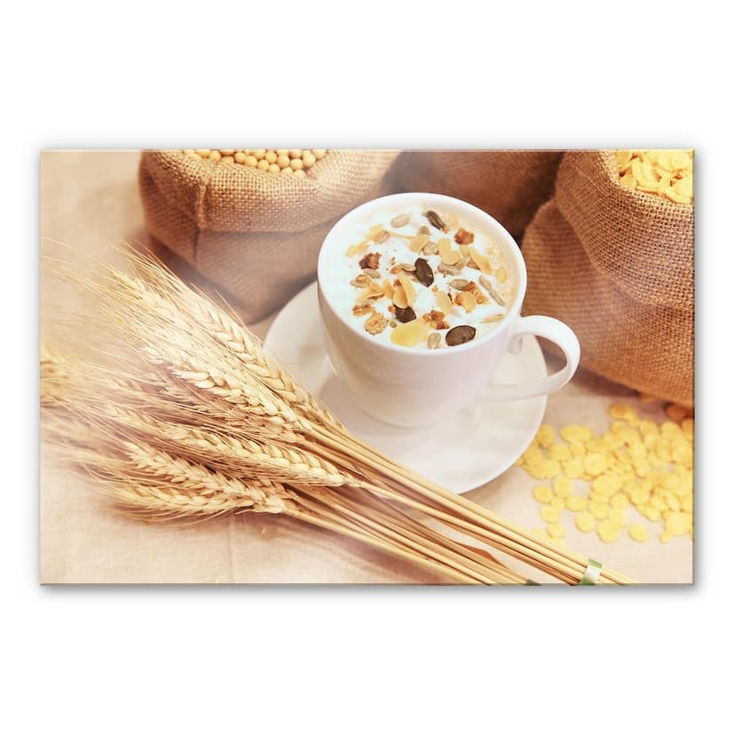 Stampa su vetro acrilico per la prima colazione