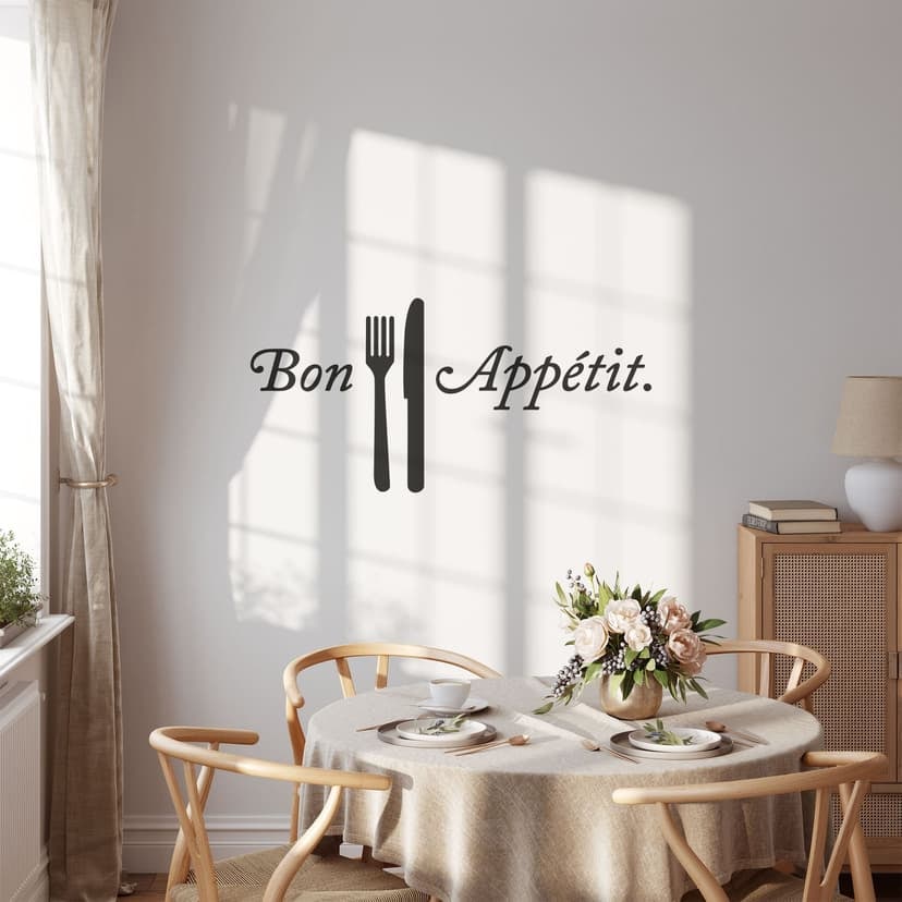 Adesivo murale - Bon Appétit