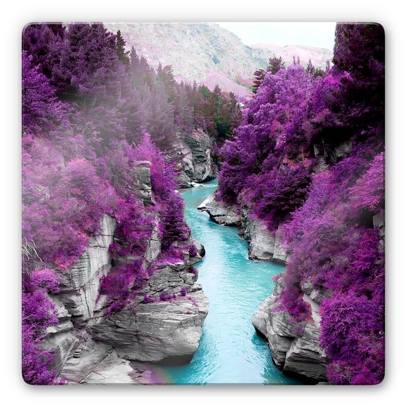 Fiume Kawarau - quadrato