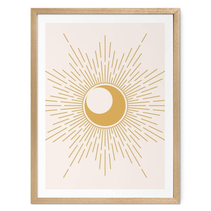 Poster Raggi di sole dorati - KsanaKalpa