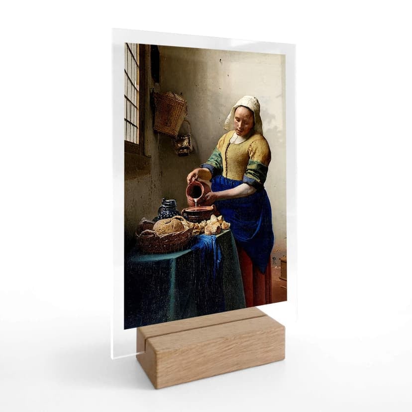 Decoro acrilico + supporto Vermeer - Donna