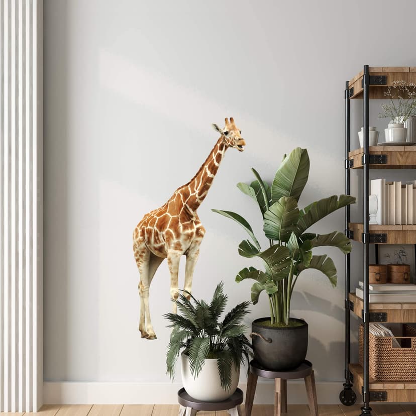 Adesivo murale - Giraffa realistica