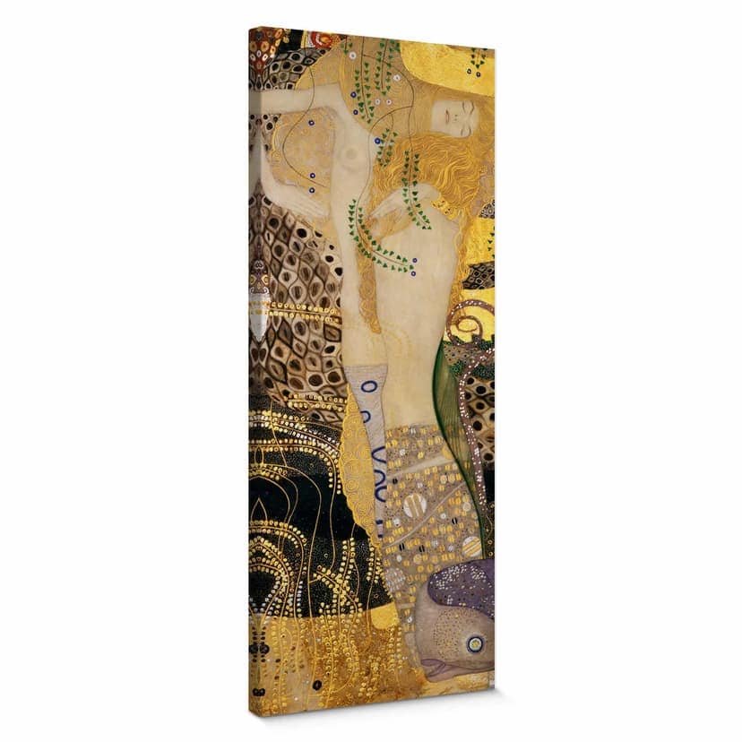 Stampa su tela - Klimt – Serpenti d’acqua I