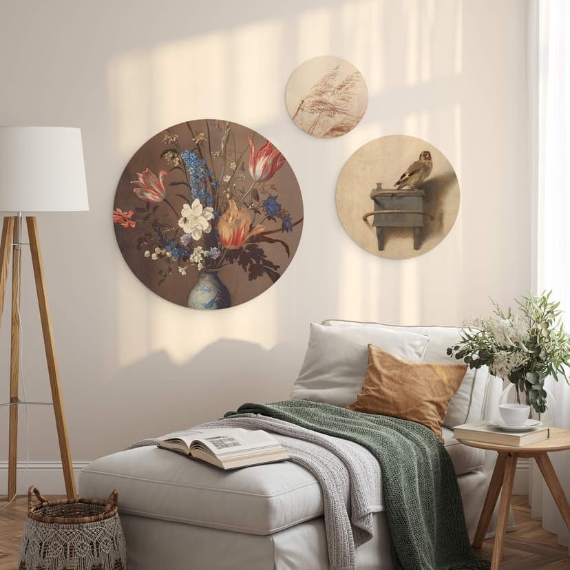 Stampa su legno Naturverbunden Set - Rotondo (3 pezzi)