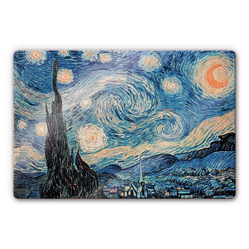 Stampa su vetro - van Gogh - Notte stellata 1889