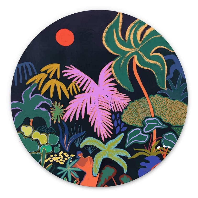 Cerchio a muro Arty Guava - Exotic Jungle