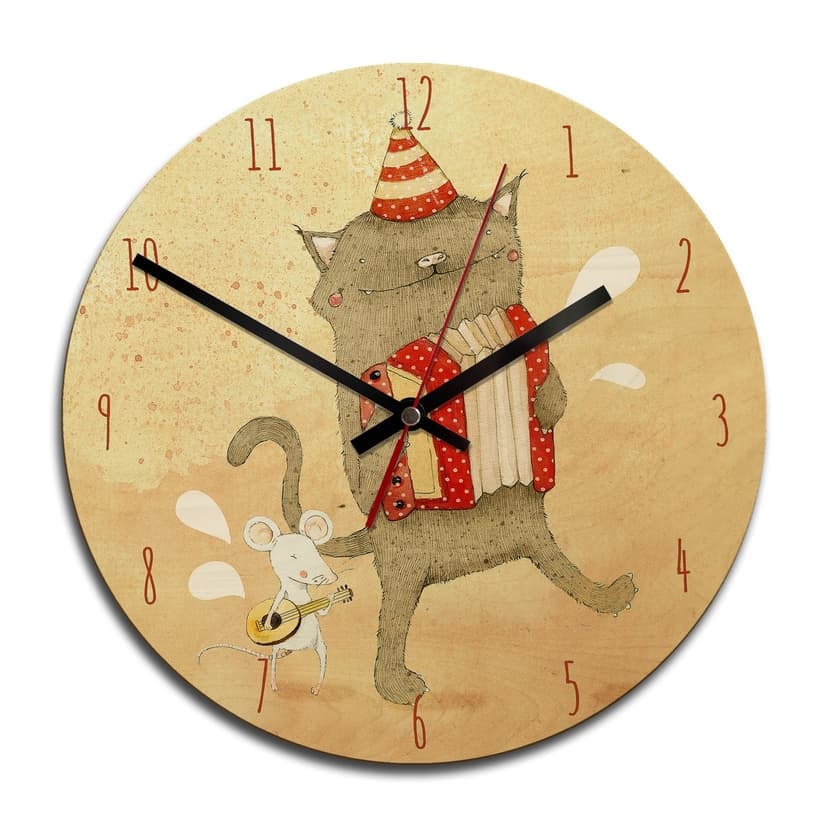 Orologio in legno Loske - Musicanti