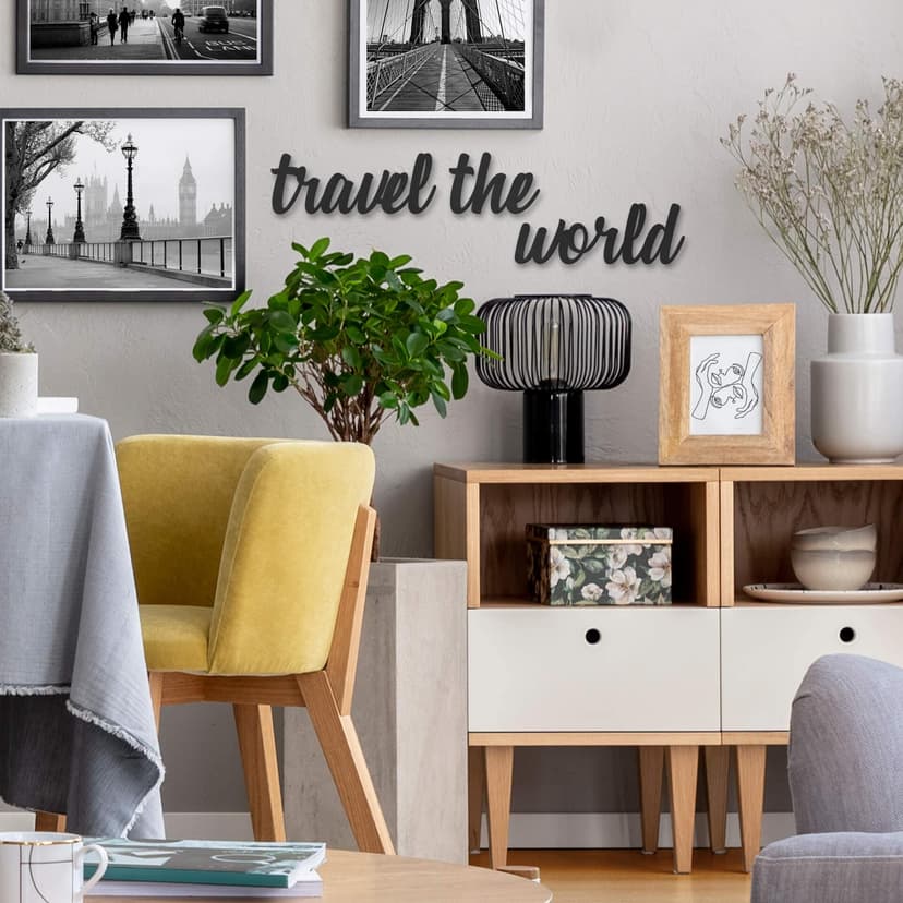 Scritta MDF - Travel the world