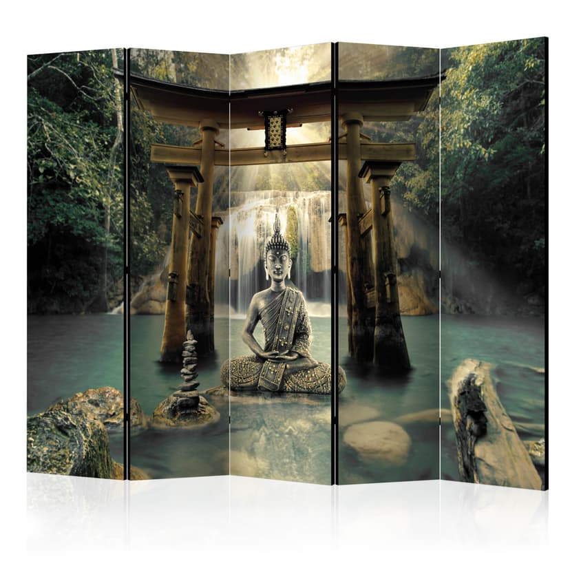 Divisorio - Sorriso di Buddha , 5 pezzi - 225x172 cm