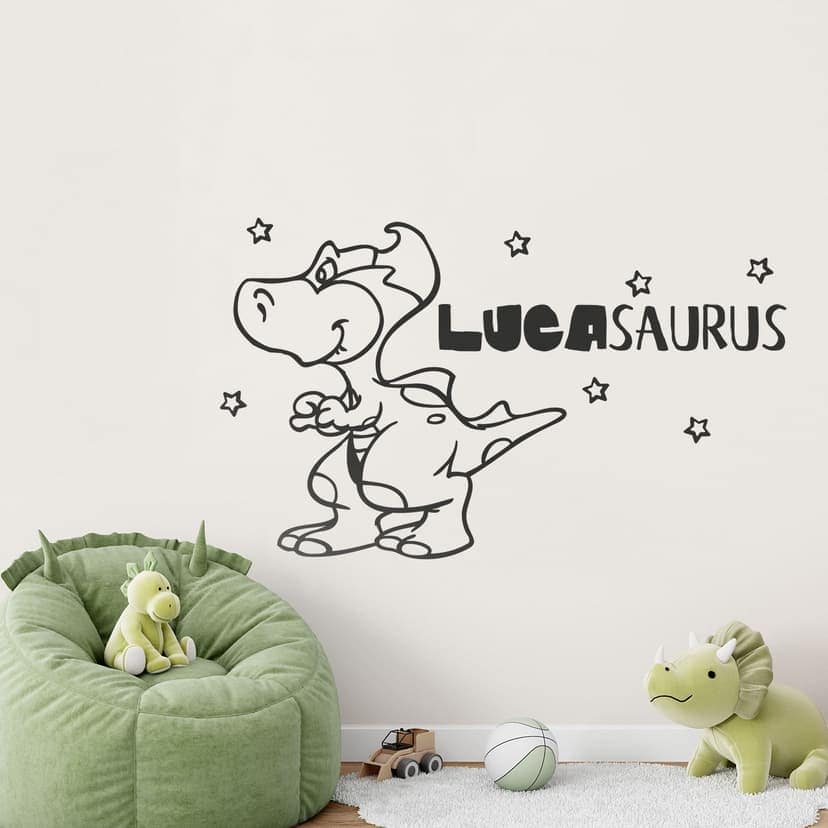 Adesivo murale Dinosauro 02 + Nome