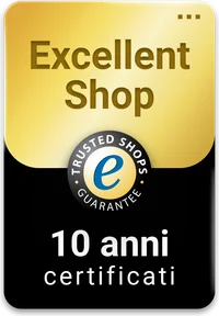 Trusted Shops Excellent Shop – certificato da 10 anni